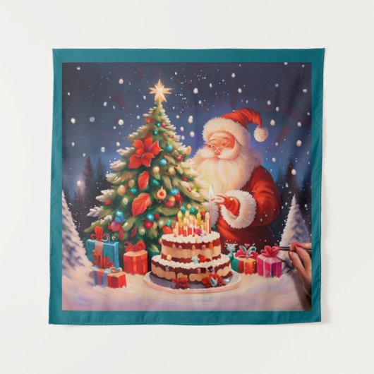 Tenture Anniversaire de Noël 10 (Devant)