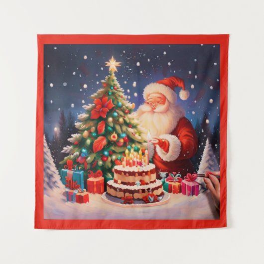Tenture Anniversaire de Noël 11 (Devant)