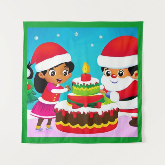 Tenture Anniversaire de Noël 3 (Devant)