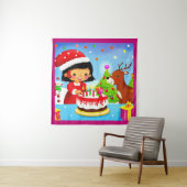 Tenture Anniversaire de Noël 7 (En situation)