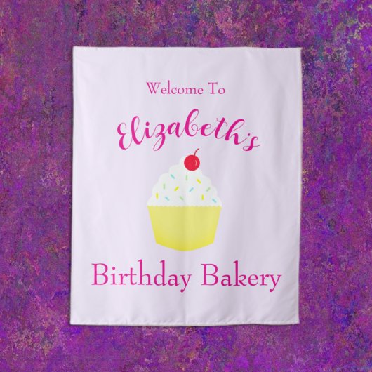 Tenture Anniversaire de préparation de Cupcake