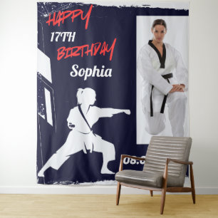 Tenture Anniversaire de Taekwondo, Joueuse de Taekwondo Fi