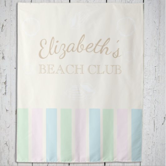 Tenture Anniversaire du Beach Club
