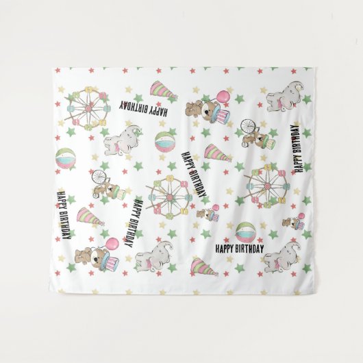 Tenture Anniversaire du Carnaval (Devant (Horizontal))