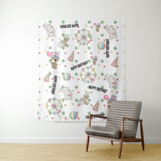 Tenture Anniversaire du Carnaval (En situation)