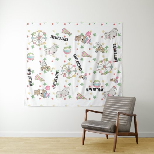 Tenture Anniversaire du Carnaval (En situation (horizontale))