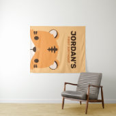 Tenture Anniversaire du Tigre mignon (En situation (horizontale))