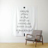 Tenture Anniversaire d'un an de mariage (En situation)