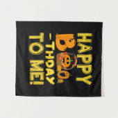 Tenture Anniversaire Halloween Joyeux Boo-thday pour moi C (Devant (Horizontal))