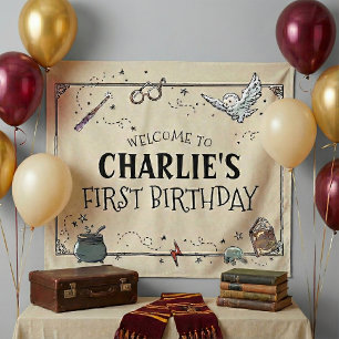 Tenture Anniversaire Harry Potter Vintage pour un an