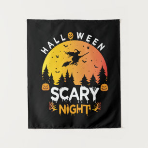 Tenture Anniversaire Nuit Effrayante Halloween
