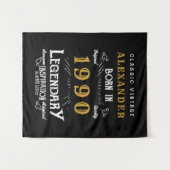 Tenture Anniversaire Personnalisé Ajoutez Votre Nom 1990 L (Devant (Horizontal))