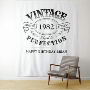 Tenture Anniversaire Personnalisé Vieilli à la Perfection