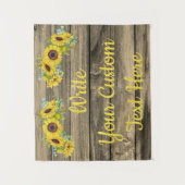 Tenture Anniversaire Rustique Parti Photo Booth Backdrop (Devant)