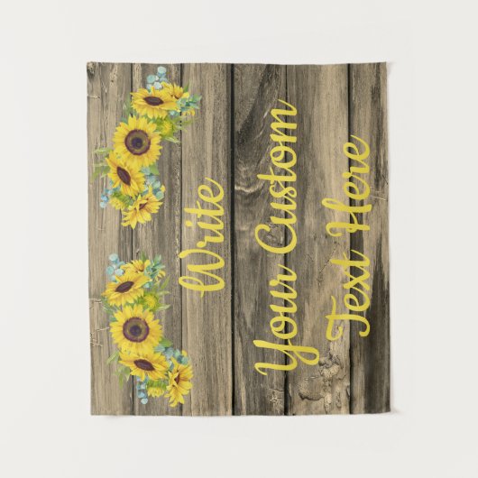 Tenture Anniversaire Rustique Parti Photo Booth Backdrop (Devant)