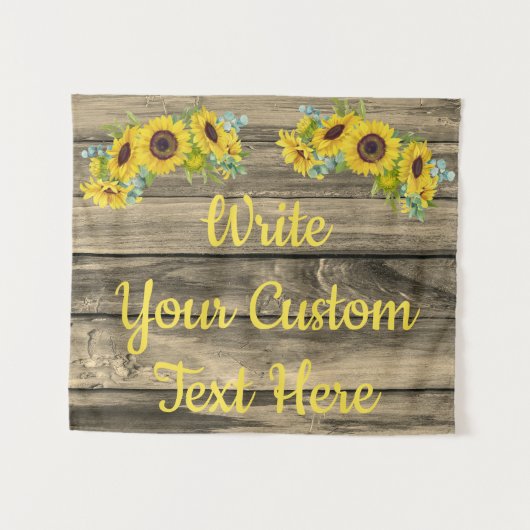 Tenture Anniversaire Rustique Parti Photo Booth Backdrop (Devant (Horizontal))