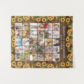 Tenture Anniversaire Rustique Tournesol Bois 30 Photo Coll (Devant (Horizontal))