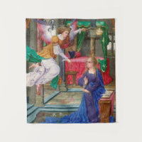 Annonciation d'une illustration d'art médiéval