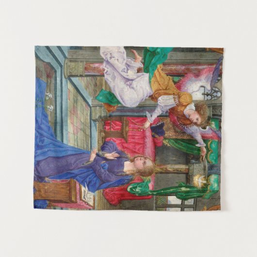 Tenture Annonciation d'une illustration d'art médiéval (Devant (Horizontal))