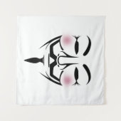 Tenture anonymus masque vendetta hacker cyber internet hac (Devant (Horizontal))