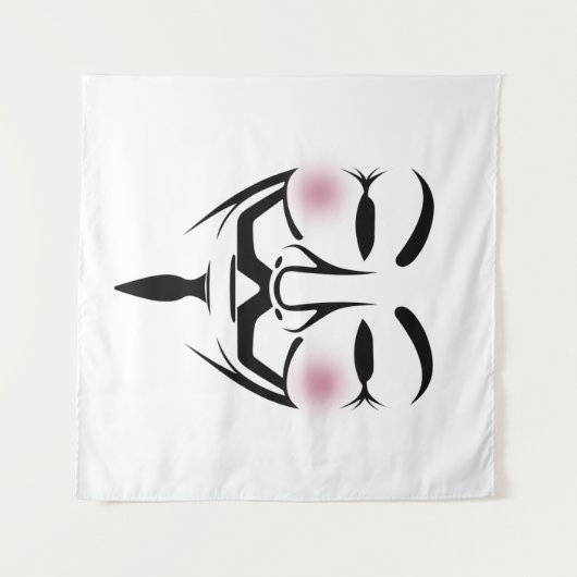 Tenture anonymus masque vendetta hacker cyber internet hac (Devant (Horizontal))