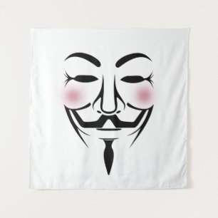 Tenture anonymus masque vendetta hacker cyber internet hac