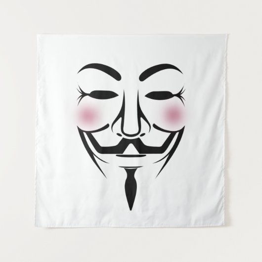 Tenture anonymus masque vendetta hacker cyber internet hac (Devant)
