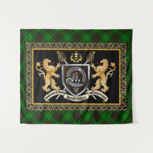 Tenture Anstruther Clan Badge & Motto avec Lions