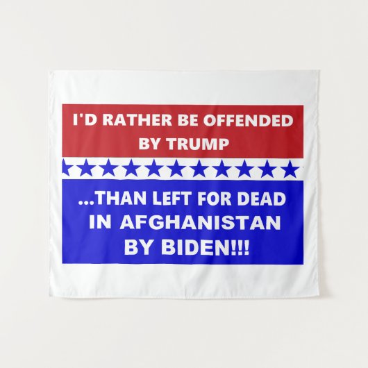 Tenture Anti Biden Afghanistan Left For Dead (Devant (Horizontal))