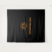 Tenture Anti Halloween citrouille jack-o' lantern (Devant (Horizontal))