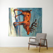 Tenture antique caribou (En situation (horizontale))