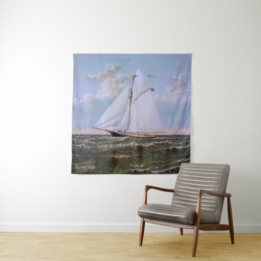 Tenture Antique voilier Slot Yacht Voilier Ocean (En situation)