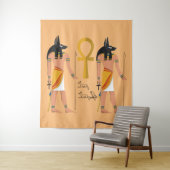 Tenture Anubis guardian of death (En situation)