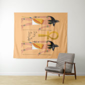 Tenture Anubis guardian of death (En situation (horizontale))