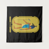 Tenture Anubis Le Dieu Égyptien De La Mummification (Devant (Horizontal))