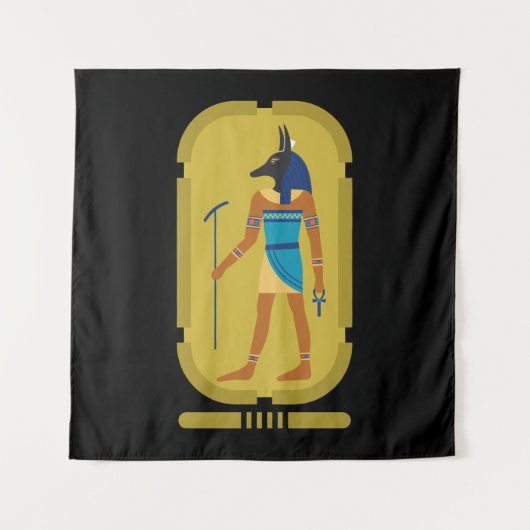 Tenture Anubis Le Dieu Égyptien De La Mummification (Devant)