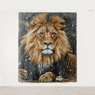 Tenture *~* AP23 Mur de LION céleste artistique