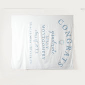 Tenture Aperçu En vichy Monogramme Graduation Photo Contex (Devant (Horizontal))