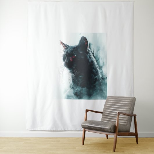 Tenture Apocalypse de chat Zombie (En situation)