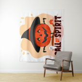 Tenture Appel de l'Esprit d'Halloween (En situation)