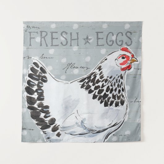 Tenture Appel II de coqs (Devant (Horizontal))