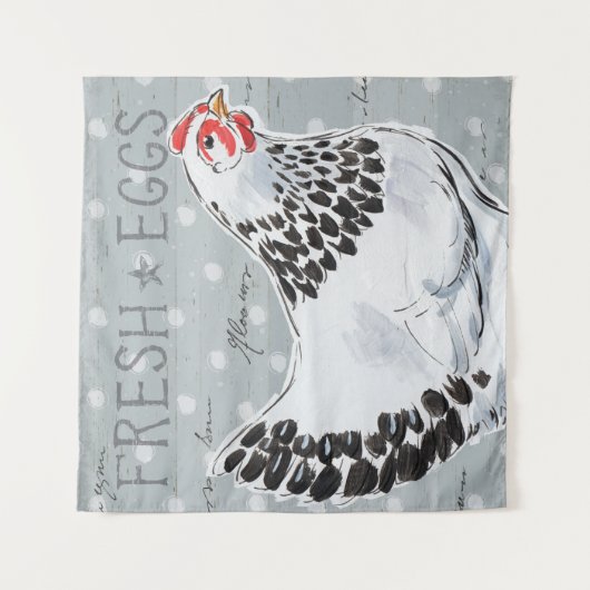 Tenture Appel II de coqs (Devant)