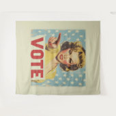 Tenture Appel patriotique à l'action : Votez ! (Devant (Horizontal))