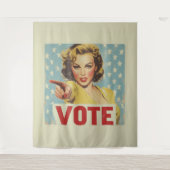 Tenture Appel patriotique à l'action : Votez ! (Devant)