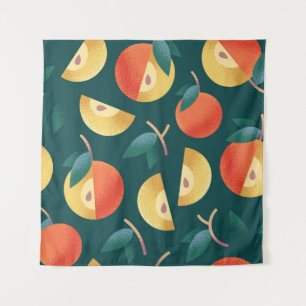 Tenture Apple Delight : Vert Foncé Sans Couleur.