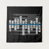 Tenture Appréciation de la police du drapeau de l'applicat (Devant (Horizontal))