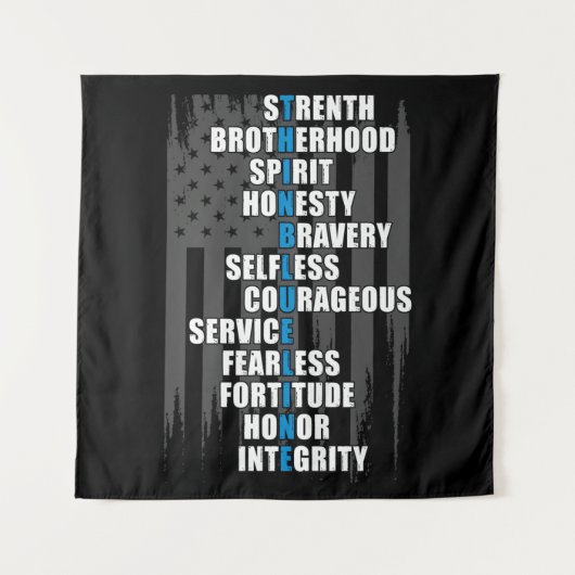 Tenture Appréciation de la police du drapeau de l'applicat (Devant)