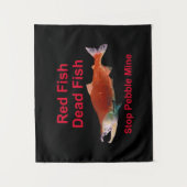 Tenture Après Saumon - Arrêter la mine de galets (Devant)