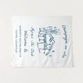 Tenture Après Ski Champagne on Ice Winter Bach Party (Devant (Horizontal))