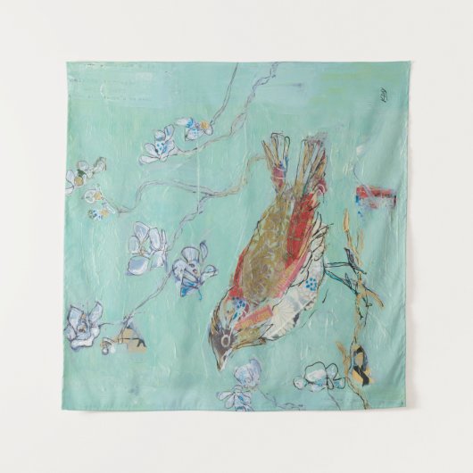 Tenture Aqua Bird (Devant)